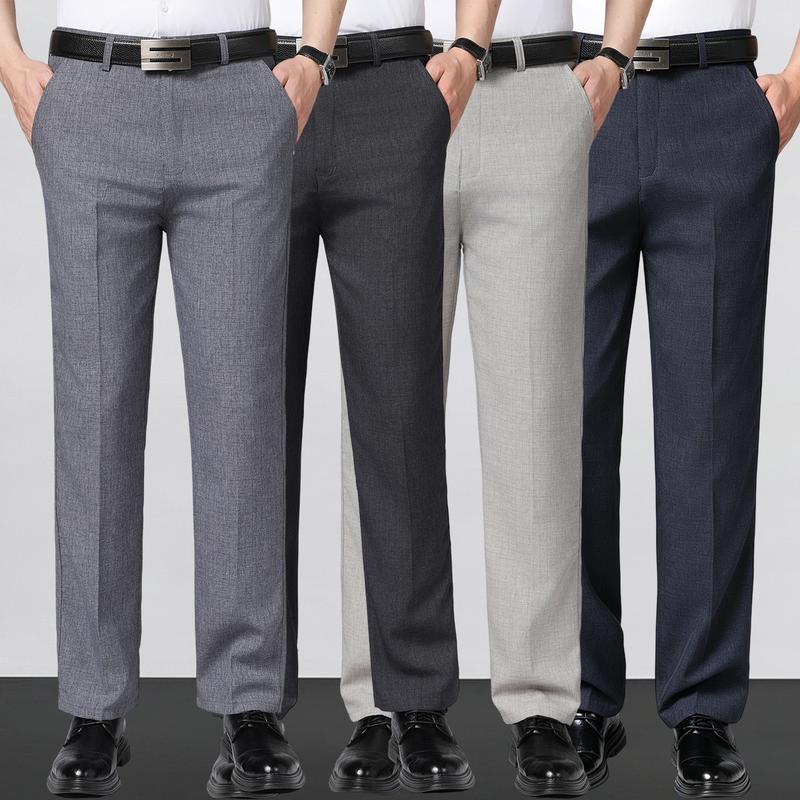 Slim Fit Business Casual Trousers (4 Pack)