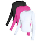 Slim Crop Long Sleeve Set (3-Pack)