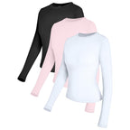 Slim Crop Long Sleeve Set (3-Pack)
