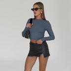 Slim Crop Long Sleeve Set (3-Pack)